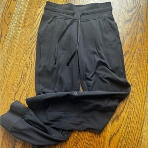 Black Jogger Pants with Drawstring scuba 2 small workout yoga palates running
